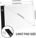 A4 Diamond Painting Accessories Light Pad Kit - Sponake LED Light Board USB Powered Dimmable - Tracing Light Table with Mini Stand and Diamond Paint Tools Great for 3D/5D Diamond Art