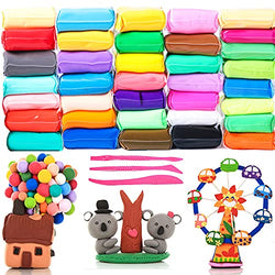 36 Colors Craft Kit Modeling Clay,Super Light DIY Clay,Magical Kids Clay as a Present for Kids,Manual Training,Educational Toys