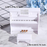 Hiawbon 1:12 Scale Dollhouse Wooden Furniture Miniature Bedroom Furniture Set Dollhouse Accessories Furniture Model for Girls