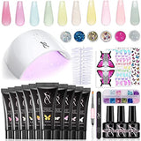 SXC Cosmetics Poly Gel Nail Kit Butterfly Series All-in-One Gel Nail Art Extension Starter Kit P-05