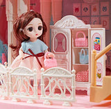 Dollhouse Dreamehouse Building Toys Gifts for Children Figure Furniture, Accessories, DIY kit with LED Light and music Box for gift, DIY Cottage Doll House, for Toddlers, Boys & Girls 11 Rooms