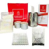 ZAKOUS Candles Making Kit Supplies - DIY Gift Kits Include Candle Pouring Pitcher, Soy Wax, Centering Devices, Tins, Wicks, Wicks Sticker & Stir Rod