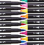 KINGART Art Markers, Set of 96 Unique Colors Dual Tip Brush Pens, Assorted 96 Piece