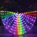 bDDeDD LED IsIs Wing , Belly Dance Wing, Glow Light Up Party Club Wear (Smart 25Color, Adult)