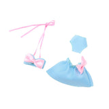 Lovely Blue Bikini Bathing Suit Clothes for Middle Blythe Doll Swimming Outfit Accessories