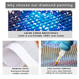 NEILDEN DIY 5D Diamond Painting Kits for Adults Full Drill Unicorn Round Diamond Gem Art Paint by Diamonds Crafts Art for Home Wall Decor(12x16 inch/30x40cm)