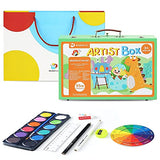 MEEDEN Art Set for Kids, 95 Pieces Kids Drawing Painting Art Kit with Portable Wooden Case, Silky Crayons, Oil Pastels, Colored Pencils, Coloring Book, Art Supplies for Kids Girls Boys