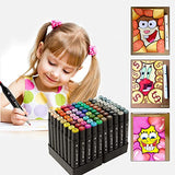 Y YOMA 80 Dual Tip Markers Alcohol Markers Brush Tip Set,Unique Colors (1 Marker Case)Alcohol-based Ink,Brush & Chisel