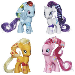 My Little Pony Cutie Mark Magic Figure Set of 4 - Applejack, Rarity, Rainbow Dash & Pinkie Pie