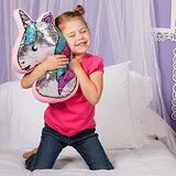 Adora Sequin Pillow Flip-out! Sequin Plush Play Unicorn 15 inches x 12.5 inches, Colorful, Trendy & ADORAbly Cute Design