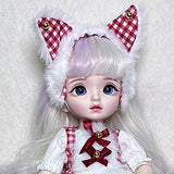 SISON BENNE 33cm BJD Dolls 1/6 Mechanical Joint Dolls 13 Inch Doll Fashion Dolls with Full Clothes Outfits Wig Eyes Shoes, Children's Day Gift (15#)