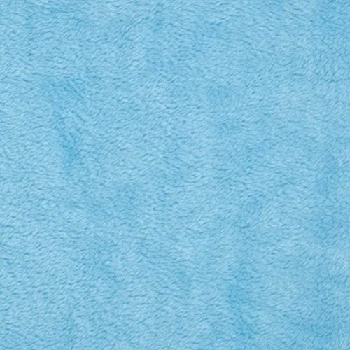 Light Blue Solid Minky Fabric, 60” Inches Wide – Sold By The Yard (FB)