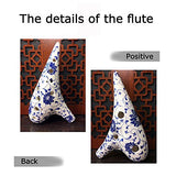 BaiLE Professional Ocarina 12 Hole Legend of Zelda Alto C for Professional Performance and Beginner,best Gift for Antique Collectors Vintage Masterpiece Collectible,(Blue and white porcelain)
