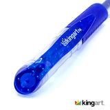 KINGART 400-12 Glitter 12 Pack with 50% More Ink & Soft Artists Soft Grip Gel Pen Set, Set of 12, Vivid Colors