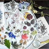 MAXLEAF 120PCS Colorful Vintage Plants Flowers Washi Stickers for Decoration Planner Phone Case Scrapbook (Leaves)