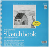 Strathmore 27-110 100 Series Youth Sketchbook, 12"x12" Spiral Bound, 30 Sheets