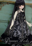 Tee Dress / Outfit Dress Suit 1/4 MSD BJD Dollfie / 100% Custom-made Doll Dress / Black