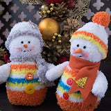 WXJ13 2 Roll Faux Fur Yarn, Chunky Yarn White Soft Fluffy Fur Yarn Fuzzy Fur Yarn Eyelash Yarn for Crochet Knit Clothes Knitting, Weaving DIY Craft (50g×2)