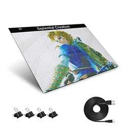 Light Pad A3 led Light pad for Diamond Painting,Diamond Painting pad,Light Board Light Table for 5D Diamond Painting,Portable LED Copy Board Light Box with USB Cable for Weeding Vinyl,Sketching