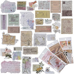 180 Pieces Vintage Scrapbooking Stickers Retro Washi Scrapbook Stickers Journal Parchment Antique Stickers for Personal Retro Crafts, Journary Projects and Paper Collection Supplies (Simple Style)