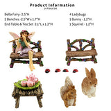 Pretmanns Fairy Garden Fairy Accessories – Miniature Fairy Figurine & Furniture – 14 Piece Starter Kit