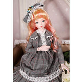 Children's Creative Toys 1/3 BJD Doll Ball Jointed Doll Cosplay Fashion Dolls DIY Toys with Clothes Shoes Wig Hair Makeup Best Gift for Girls