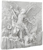 Design Toscano NG33581 St. Michael the Archangel Sculptural Wall Frieze in Stone,gothic stone