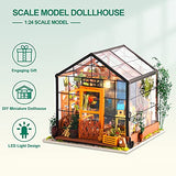 RoWood DIY Miniature Dollhouse Kit, Miniature House Craft Model Kits to Build, Gift for Adults Teens - Cathy's Flower House