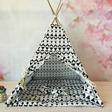 Miniature Teepee Tent with Mattress and Pillows for 1/4 Scale BJD Doll Handmade