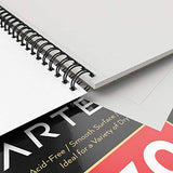 ARTEZA 18X24” Drawing Pad, Pack of 2, 60 Sheets (75 lb/120gsm), 30 Sheets Each, Spiral bound,