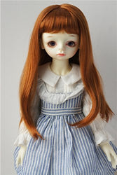 JD371 8-9inch 21-23CM Miranda Doll wigs 1/3 SD Synthetic mohair doll wigs Miranda Long hair with full bang BJD wig (Light carrot)