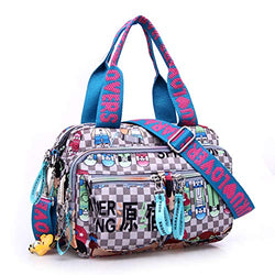Women Large Hobo Handbags Nylon Harajuku Multiple Pockets Casual Travel Tote Bag Weekender Shoulder Crossbody Nursing Mom Diaper Bag Tote