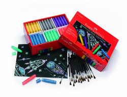 Faber Castell Metallic Gel Sticks School Pack - Premium Art Supplies For Kids (120 Count)