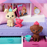 Barbie Princess Adventure Chelsea Princess Storytime Playset, with Chelsea Doll, Canopy Bed, 2 Pets and Accessories, Gift for 3 to 7 Year Olds
