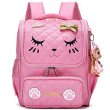 Girls Backpacks, Waterproof Cute Backpack for Kids Toddler Girl Preschool Bookbags Elementary School Bags (Large, A-Pink)