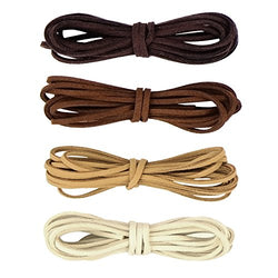 Whaline 2mm x 2m Leather Cord Suede String for Bracelet Necklace Beading Jewelry DIY Handmade