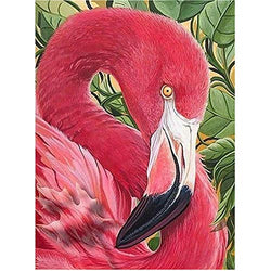 5D Full Drill Diamond Painting Kit Rhinestone Painting Kits for Adults and Beginner Embroidery Arts Craft Home Decor Gift Flamingo 15.7 × 19.7in