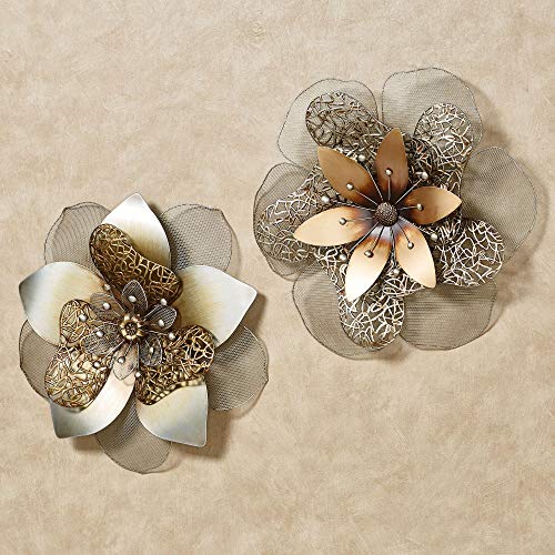 Penbrook Floral Metal Wall Art Multi Metallic - Set of Two