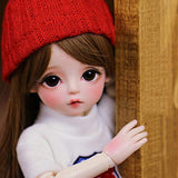 BJD Doll 1/6 SD Dolls 11.8 Inch 30cm Ball Jointed Doll DIY Toys with Full Set Clothes Socks Shoes Wig Makeup Hat, Best Gift for Girls,B