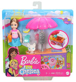 Barbie Club Chelsea Doll and Snack Cart Playset, 6-inch Blonde with Pet Kitten and Accessories, Gift for 3 to 7 Year Olds