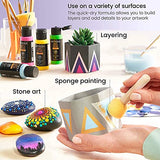 Arteza Acrylic Pouring and Craft Acrylic Paint Set Bundle, Painting Art Supplies for Artist, Hobby Painters & Beginners