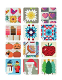 Quilting Through the Year: 16 Delightful Designs for Every Season (Landauer) Step-by-Step Projects for Spring, Summer, Fall, and Winter using Traditionally Cut Pieces with No Circles and No Curves