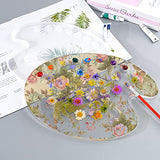 JIATUSHIYE Tray Resin Molds, Painting Palette Epoxy Silicone Rolling Casting Large Dinner Plate Art Oval Painting Geometric Coaster Mold