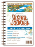 Strathmore 400 Series Visual Watercolor Journal, 140 LB 9"x12" Cold Press, Wire Bound, 22 Sheets