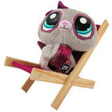 Wooden Toy Folding Doll Chair, Burgundy Fabric for Dolls, Stuffed Animals