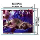 DIY 5D Diamond Painting Kits for Adults, 16X12inch Diamond Art Kits for Kids,Round Full Drill Gem Art Craft Perfect for Home Wall Decor,Easy for Beginners 30X40cm(Cat)