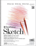 Strathmore 25-508 200 Series Sketch Pad, 8.5"x11" Wire Bound, 100 Sheets