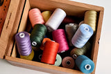 SEWING AID All Purpose Polyester Thread for Hand & Sewing Machine, 24 Spools in Assorted Colors,