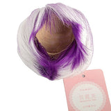 Wigs Only! Chic Short Purple White Blended BJD Doll Wigs 1/3 1/4 1/6 1/8 for Choice