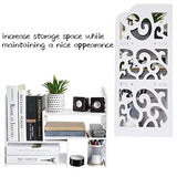 YGYQZ Small Bookshelf for Desktop Storage, Mini Cute Office Desk Shelves White Versatility Organizers for Women, Kids